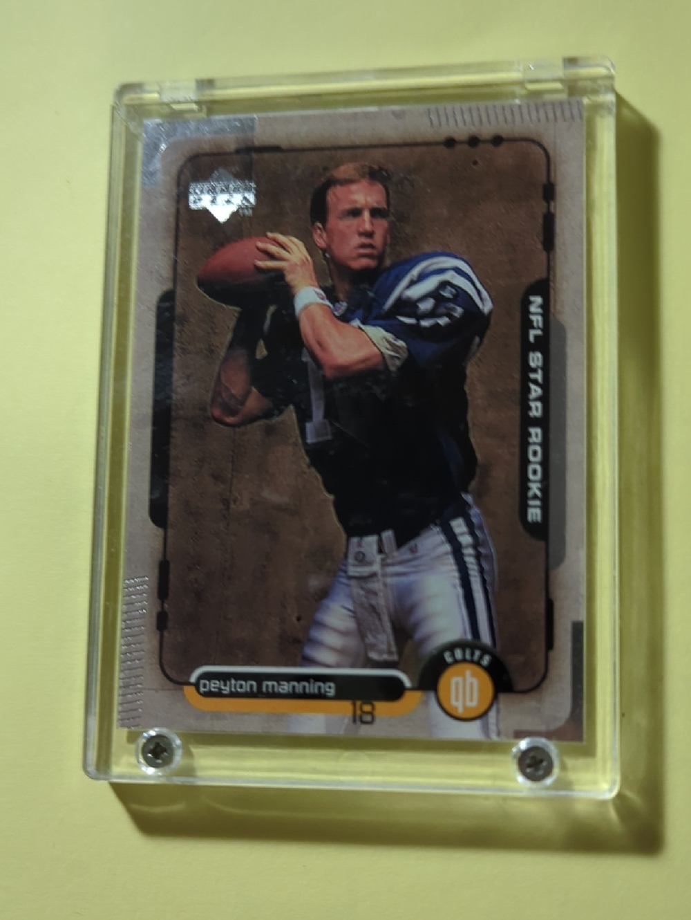 PEYTON MANNING ROOKIE CARD 1998 Upper Deck NFL STAR RC $$ Football Colts Broncos